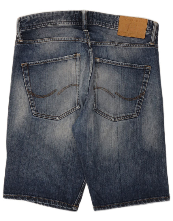 Jack & Jones Herren-Jeansshorts mit normaler Passform, Größe S, W32, Blau, Baumwolle
