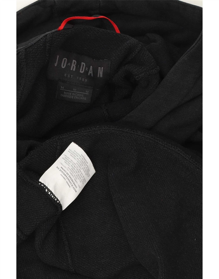 Jordan Herren Chicago Graphic Kapuzenpullover aus mittelschwarzer Baumwolle