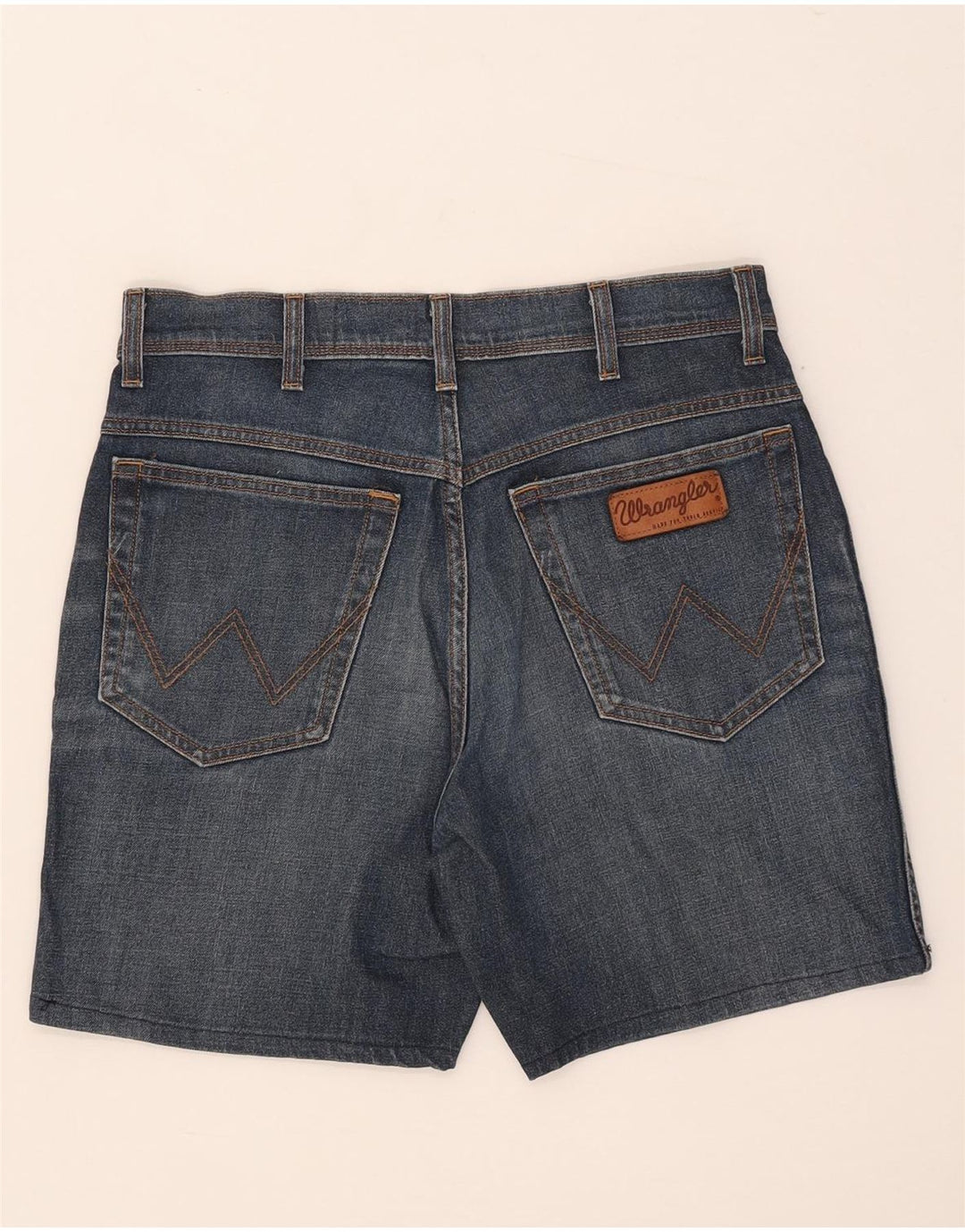 Wrangler Herren Texas Stretch Denim Shorts W33 Mittelblaue Baumwolle