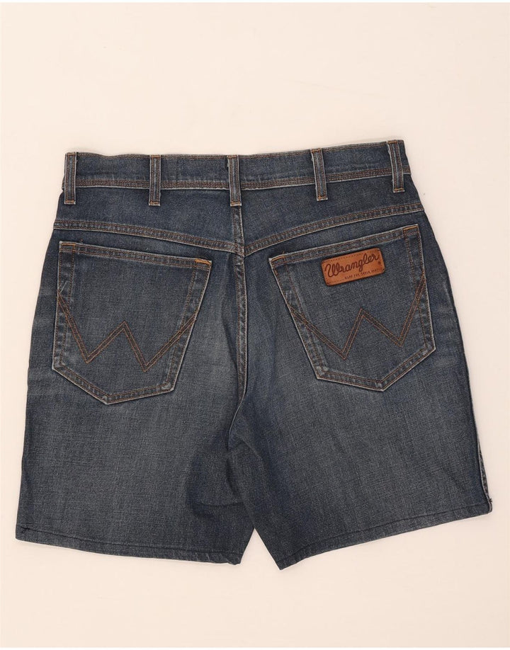 Wrangler Herren Texas Stretch Denim Shorts W33 Mittelblaue Baumwolle