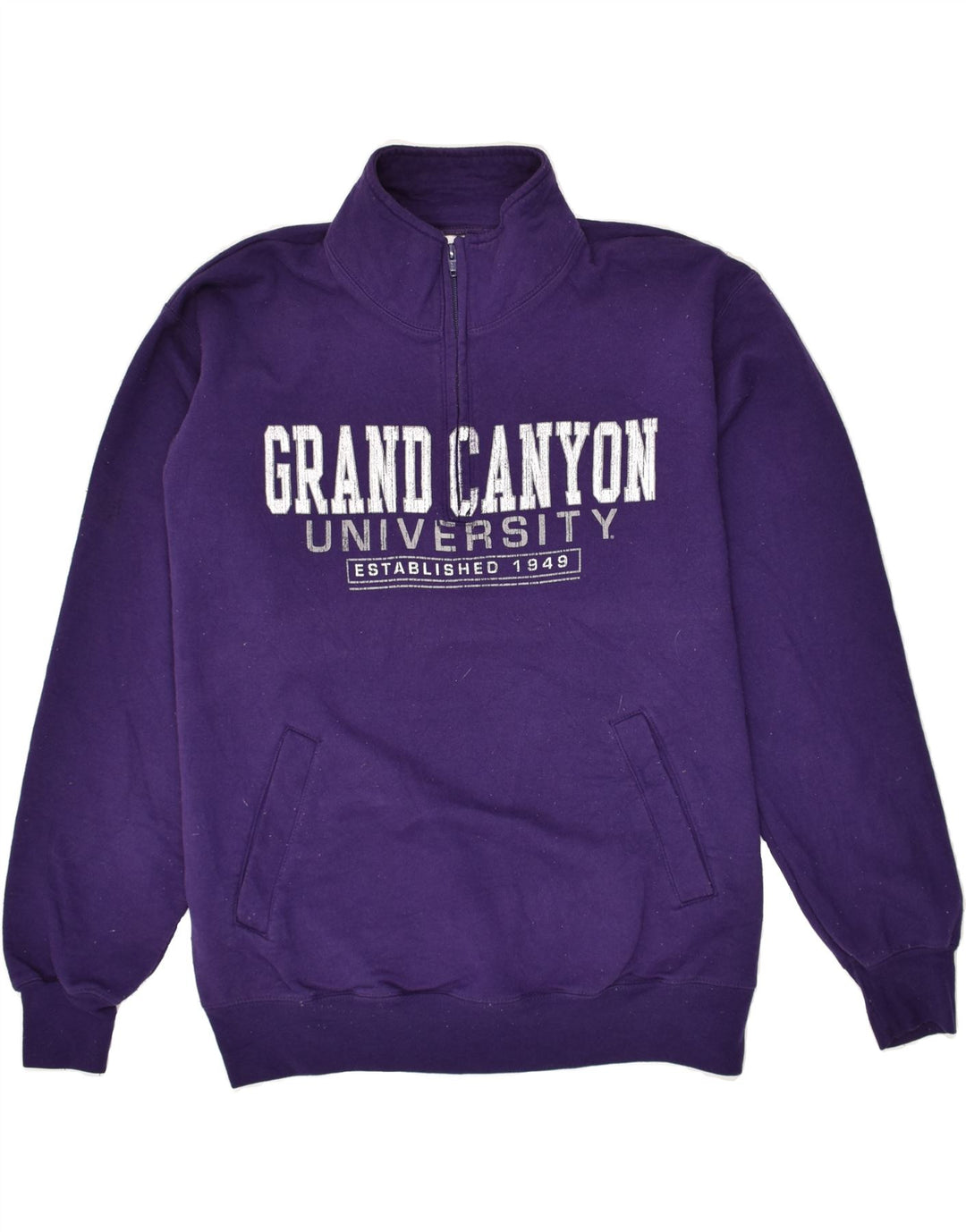 CHAMPION Mens Graphic Sweatshirt Jumper Large Purple Cotton Vintage Champion and Second-Hand Champion from Messina Hembry 