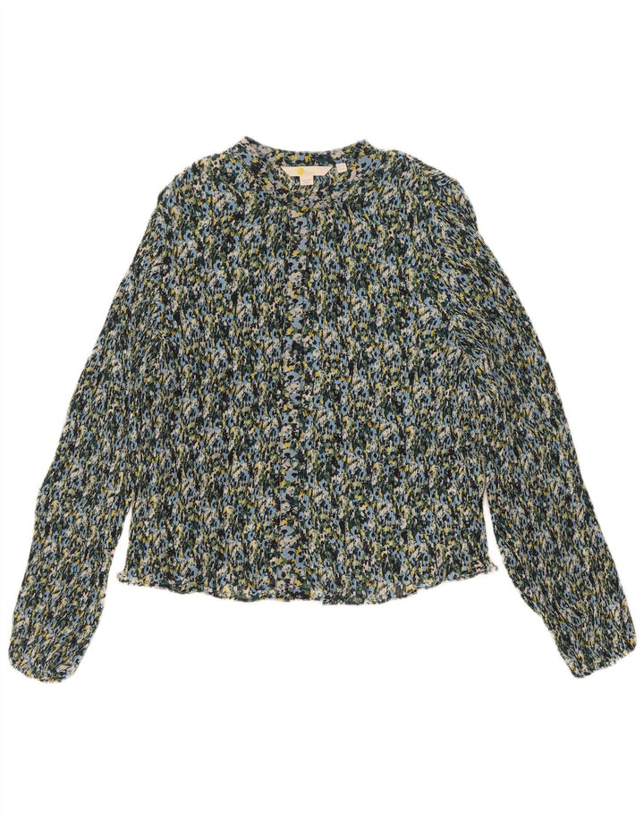 Boden Damen-Hemdbluse UK 12 Mittelmehrfarbiges Blumenmuster aus Polyester