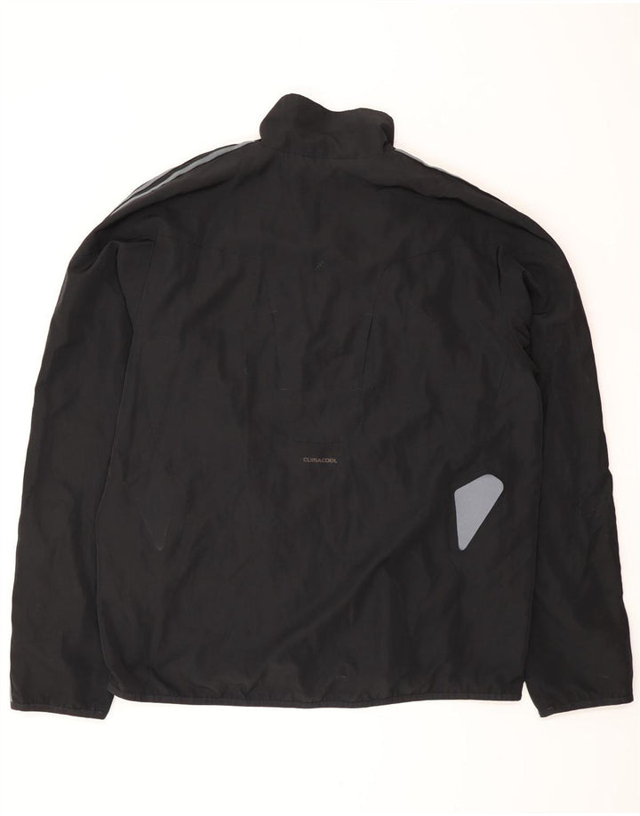 Adidas Climacool Herren-Trainingsanzug, Top-Jacke, groß, Schwarz, Farbblock