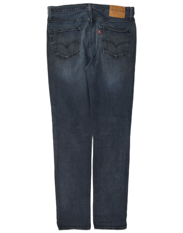 Levi's Herren Slim Jeans W34 L34 Marineblaue Baumwolle