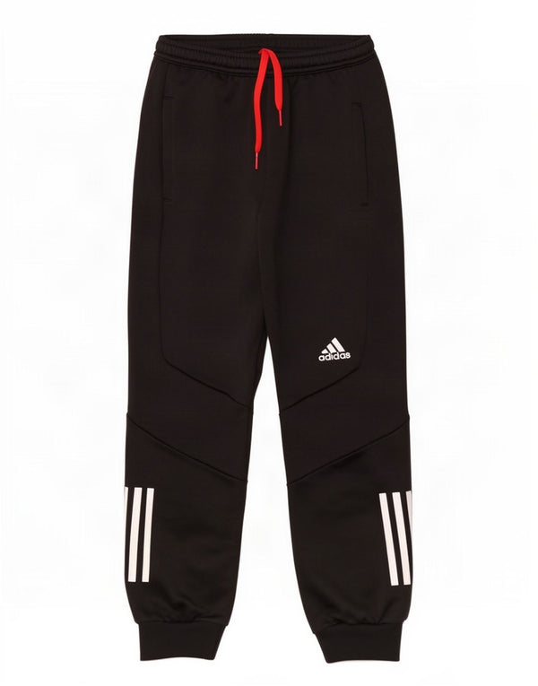 Adidas Jungen Aeroready Trainingshose Jogger 9–10 Jahre, schwarzes Polyester