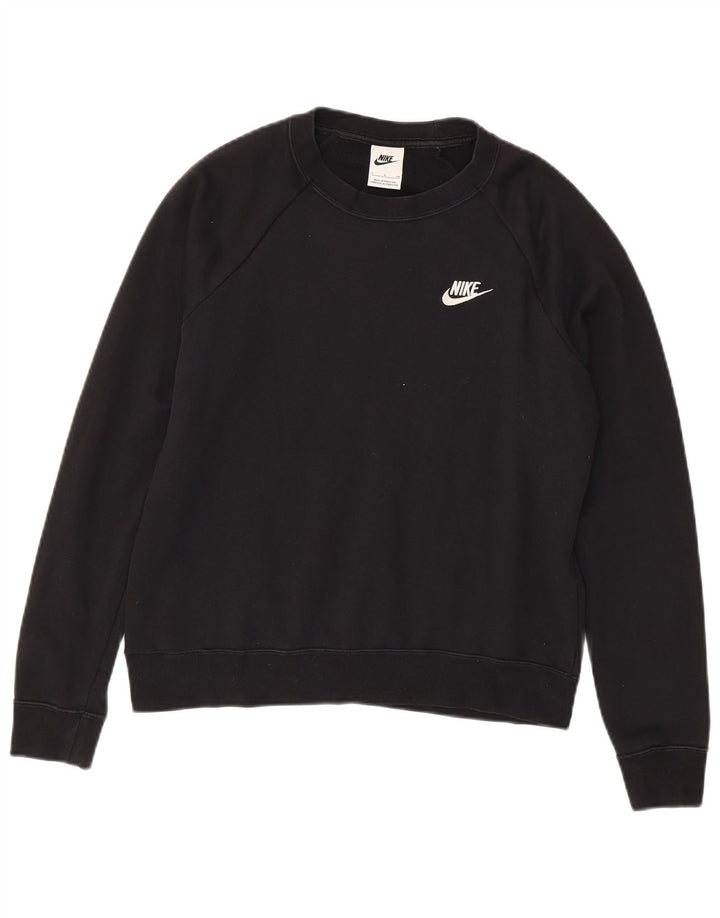 Nike Damen-Sweatshirt in Übergröße, Größe S, Schwarz, Baumwolle, UK 10