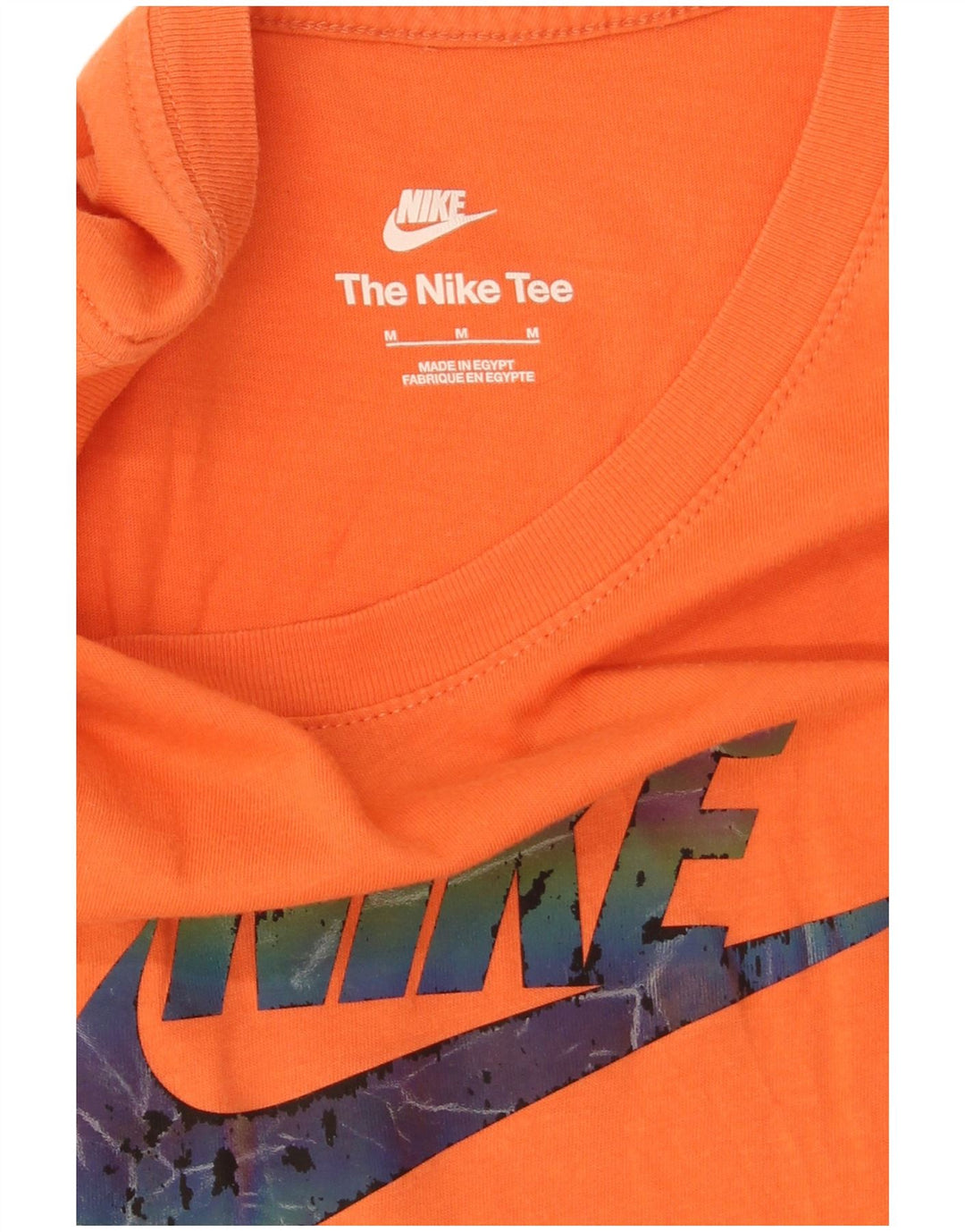 Nike Herren-T-Shirt mit Grafik, mittelorange Baumwolle