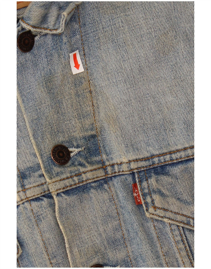 Levi's Herren Jeansjacke UK 40 Large Blau Baumwolle