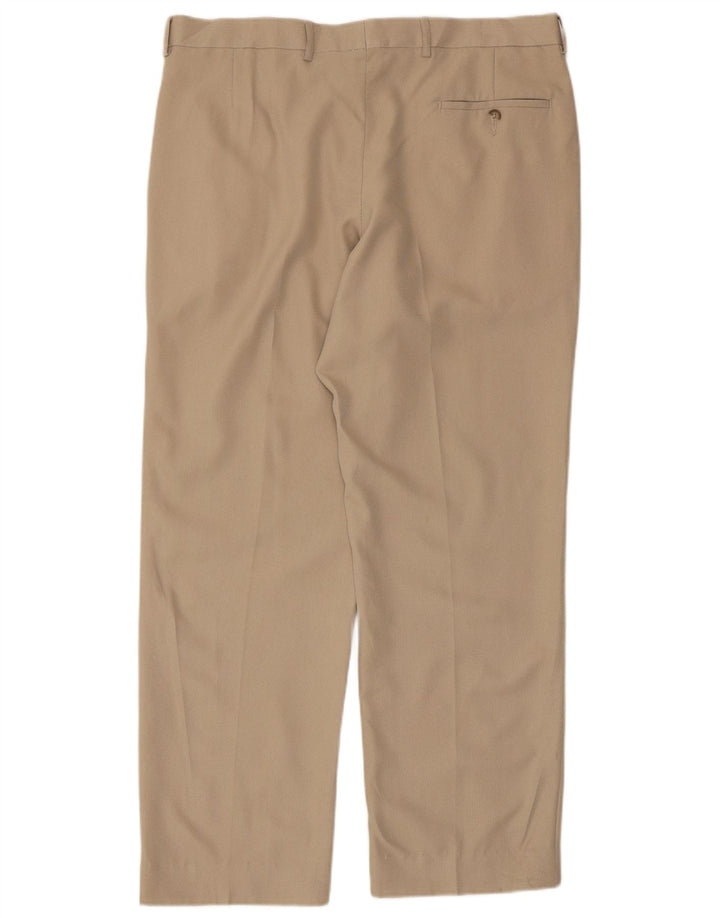 Gerade Anzughose für Herren von Marks & Spencer, W34, L31, Beige