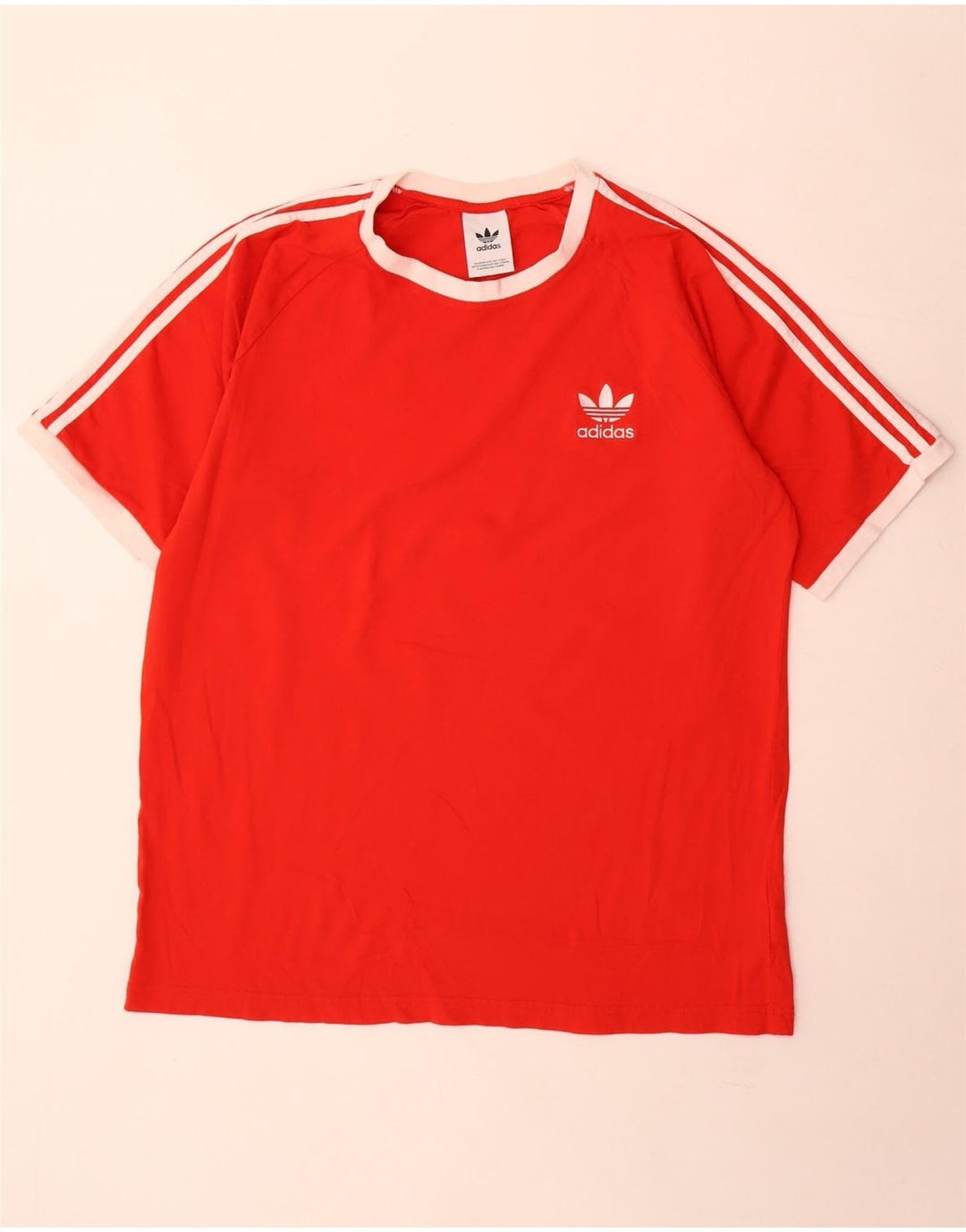 Adidas Herren T-Shirt Top XL Rot Baumwolle
