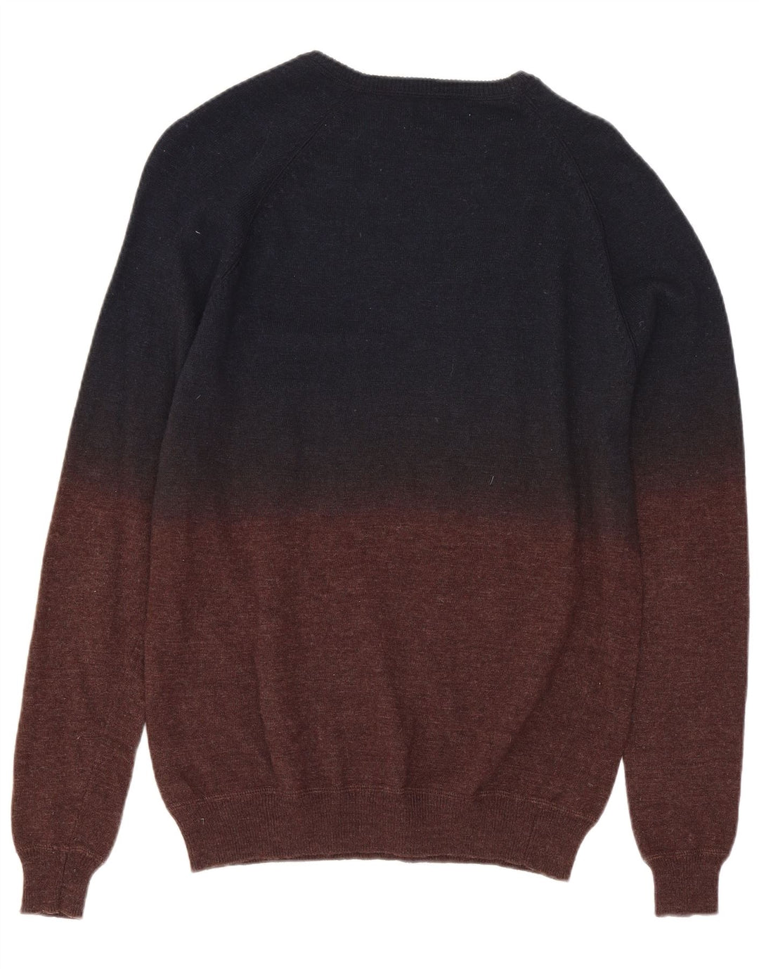 Rifle Herren-Pullover mit U-Boot-Ausschnitt, klein, marineblaue Wolle in Blockfarben