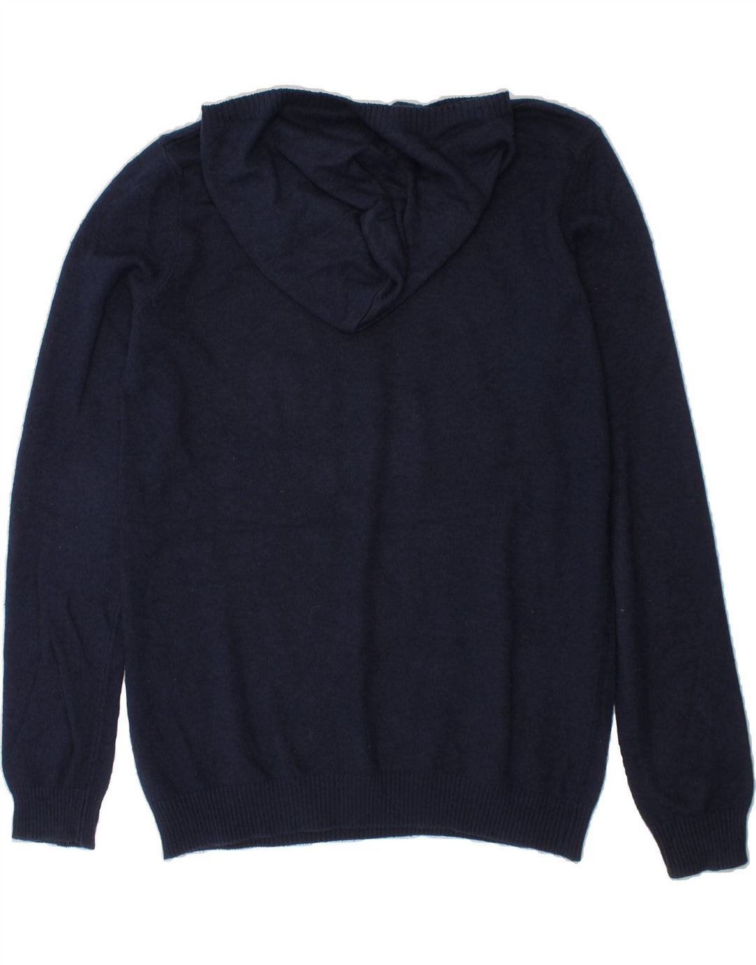 BENETTON Boys Graphic Hooded Jumper 12-13 Years Navy Blue Vintage Benetton and Second-Hand Benetton from Messina Hembry 