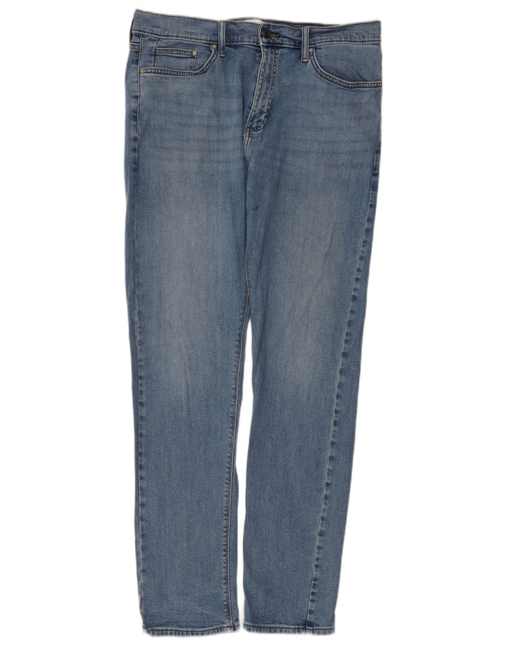 Marks & Spencer Herren Slim Jeans W34 L33 Blaue Baumwolle