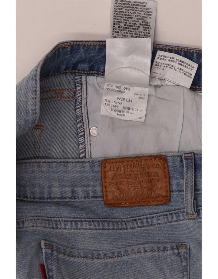 Levi's Damen 711 Skinny Jeans W29 L31 Blaue Baumwolle