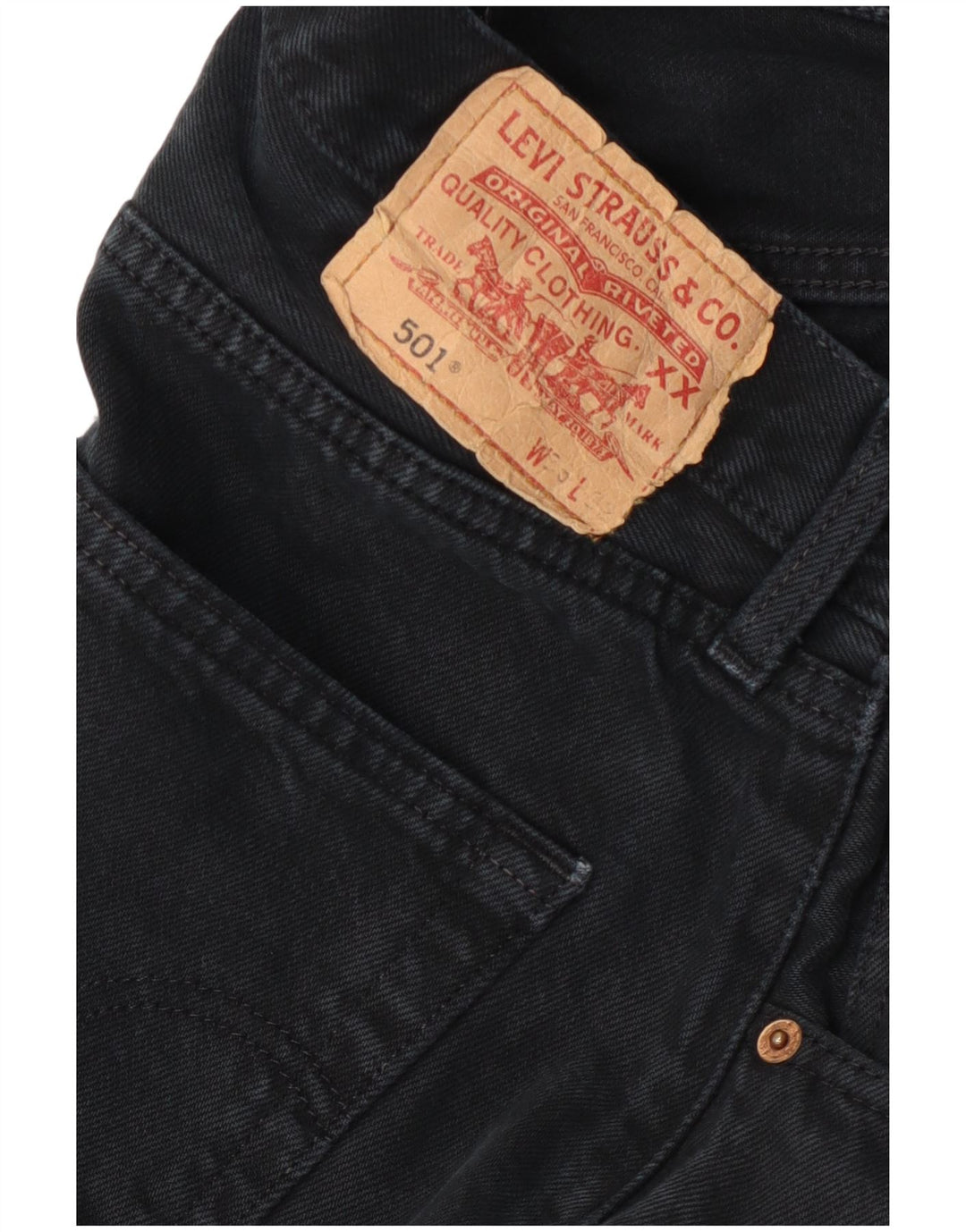 Levi's Herren 501 Straight Jeans W34 L32 Marineblau