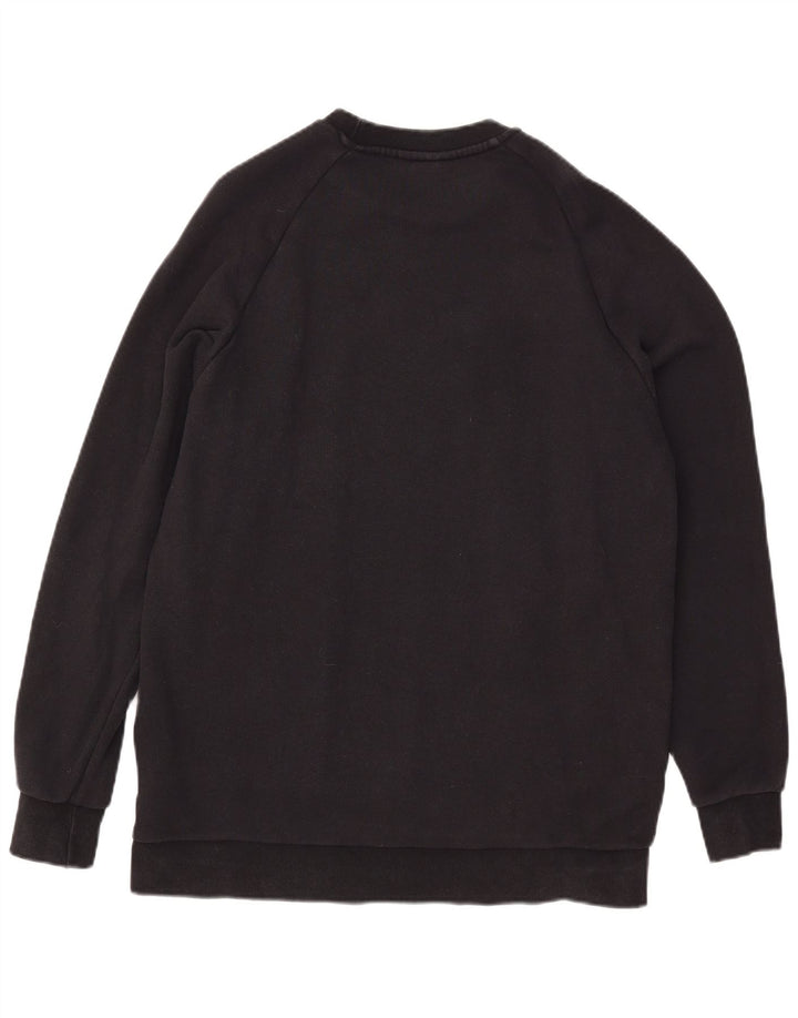 Adidas Herren Grafik-Sweatshirt-Pullover, groß, schwarze Baumwolle