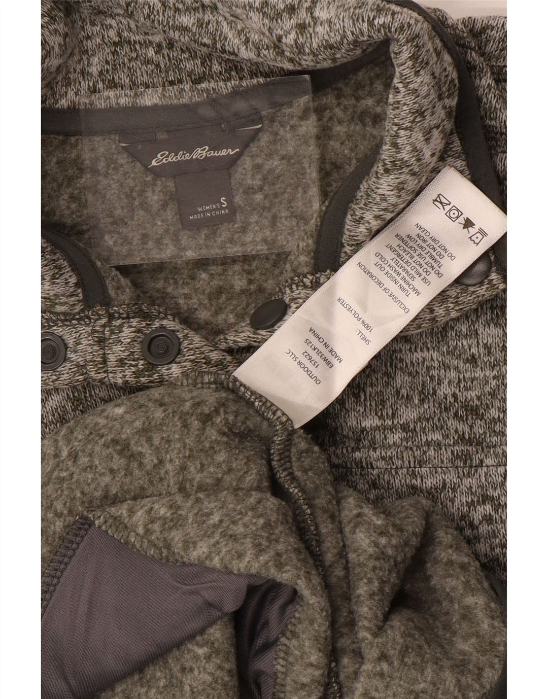 EDDIE BAUER Damen-Sweatshirt in Übergröße, Gr. 10, Größe S, Grau gefleckt