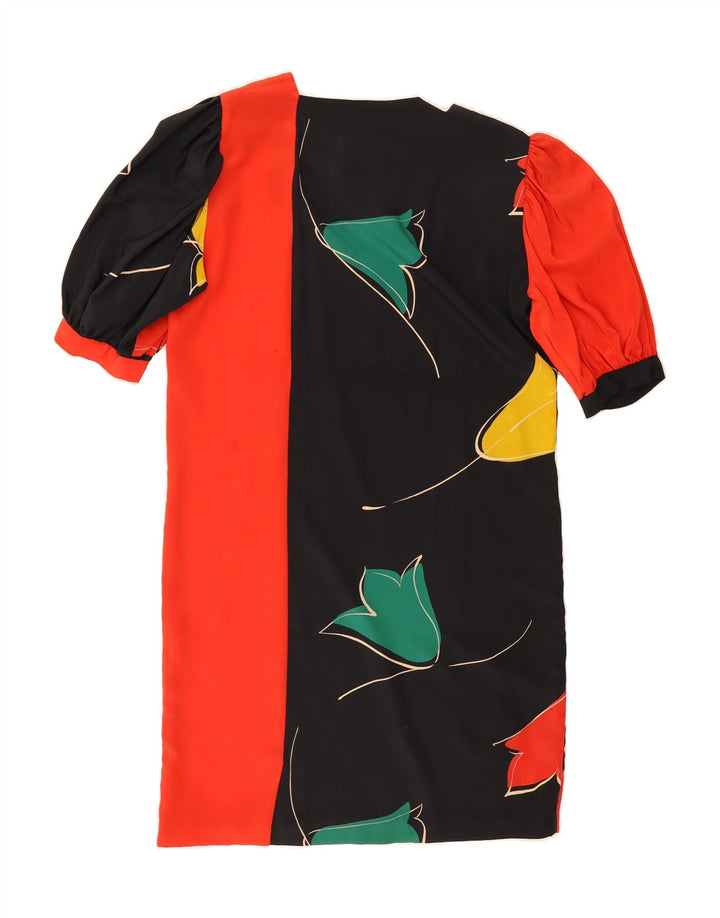 VINTAGE Womens Sheath Dress UK 12 Medium Multicoloured Floral Vintage Vintage and Second-Hand Vintage from Messina Hembry 