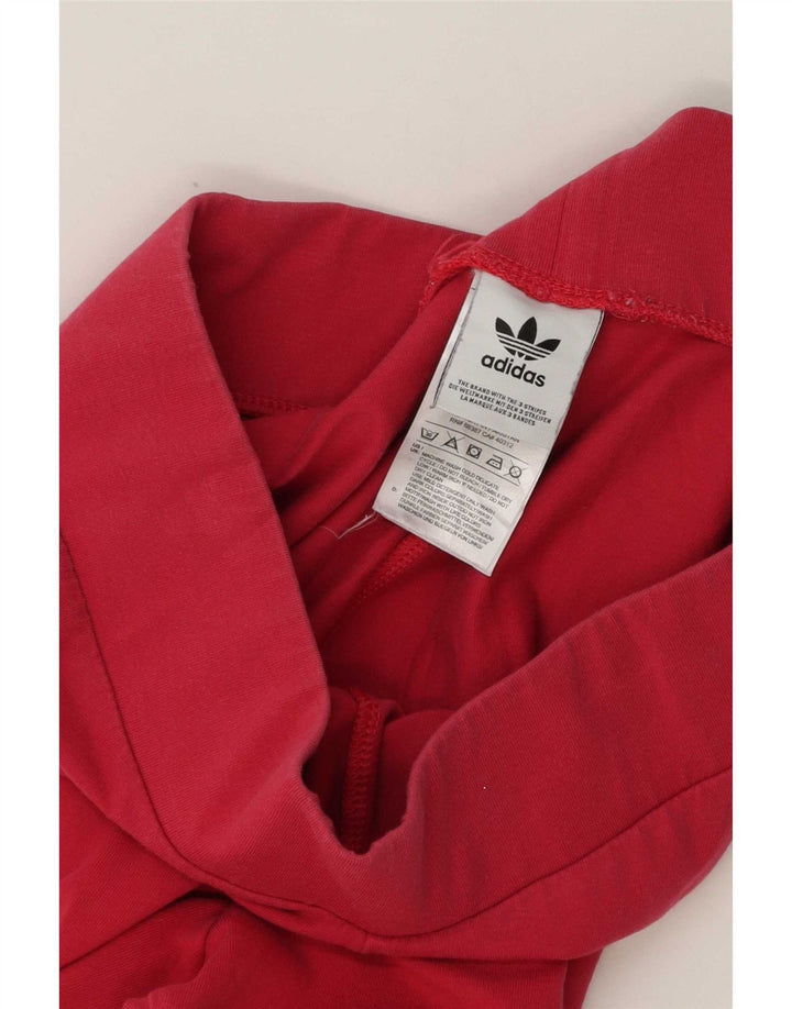 Adidas Damen Leggings UK 14 Mittelrosa Baumwolle