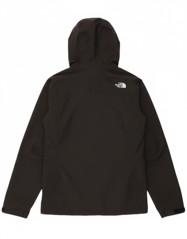 The North Face Damen-Windbreakerjacke mit Kapuze, UK 10, Größe S, schwarzes Nylon