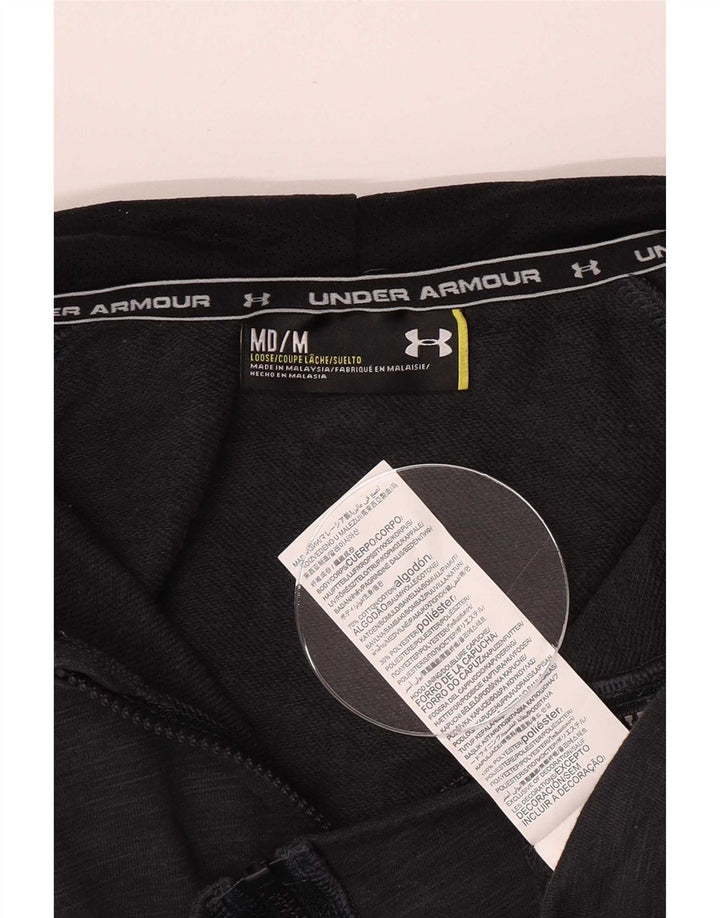 Under Armour Herren-Kapuzenpullover mit Reißverschluss, mittelgraue Baumwolle