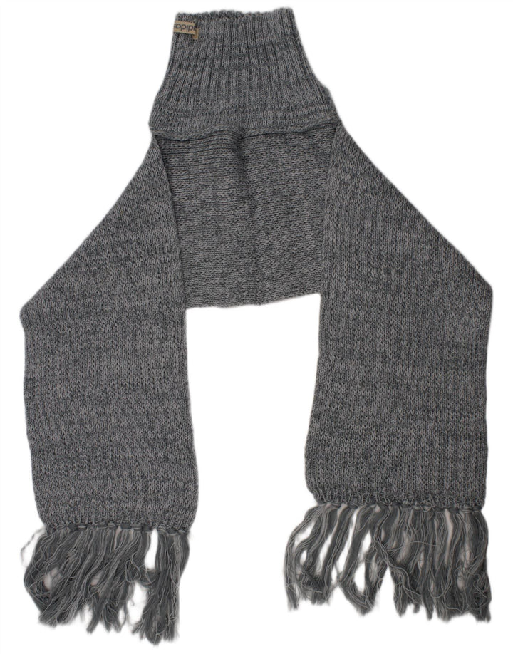 Adidas Damen-Strick-Rechteckschal, Einheitsgröße, graues Polyacryl