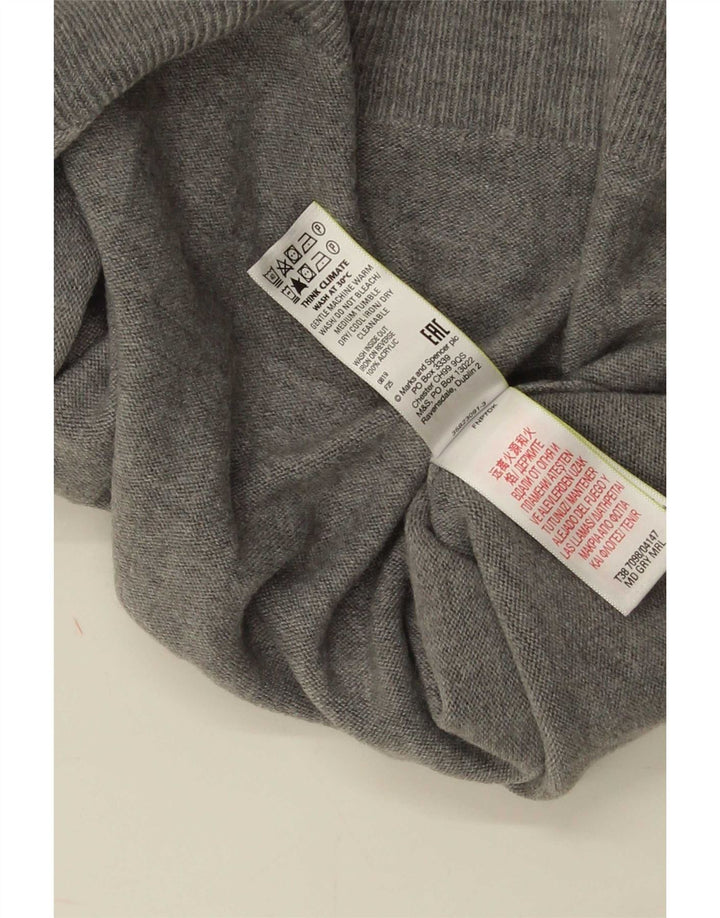 Marks & Spencer Rollkragenpullover für Damen, Gr. 40, Größe L, Acryl, Grau