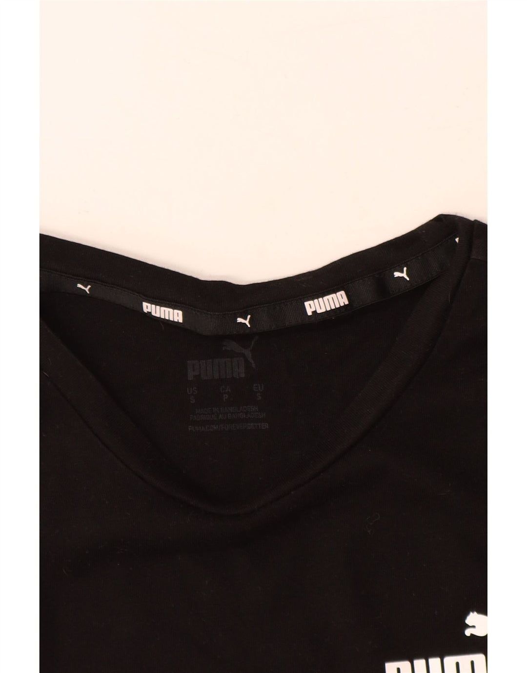 PUMA Damen T-Shirt Top UK 10 Small Schwarz