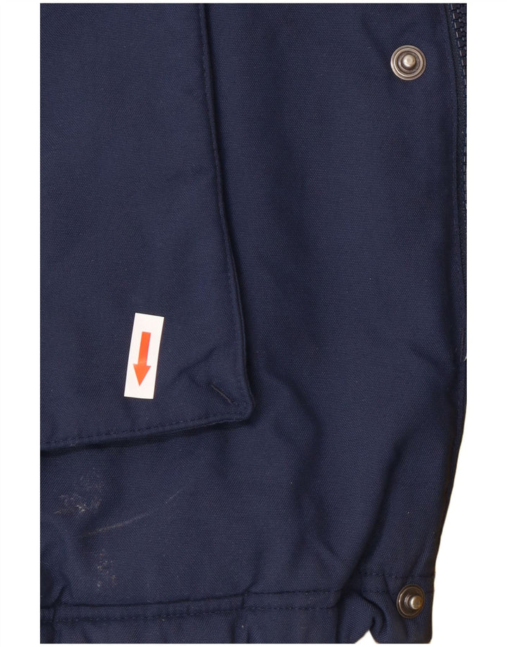 Adidas Herren Kapuzenmantel, gepolstert, UK 40, groß, marineblau, Polyester