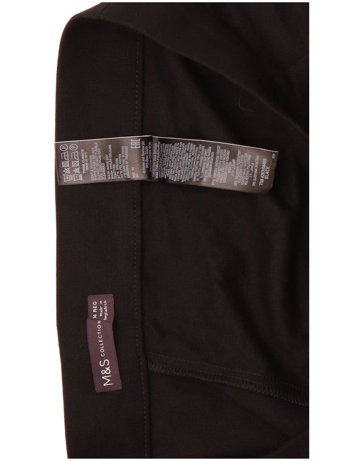 Marks & Spencer Damen Leggings UK 14 Large Schwarze Viskose