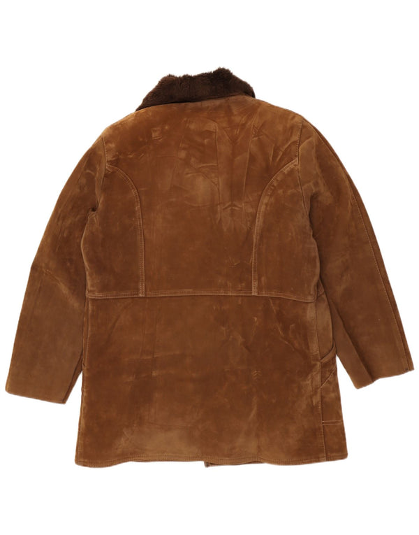 Vintage Herren Sherpa Jacke UK 42 XL Braun