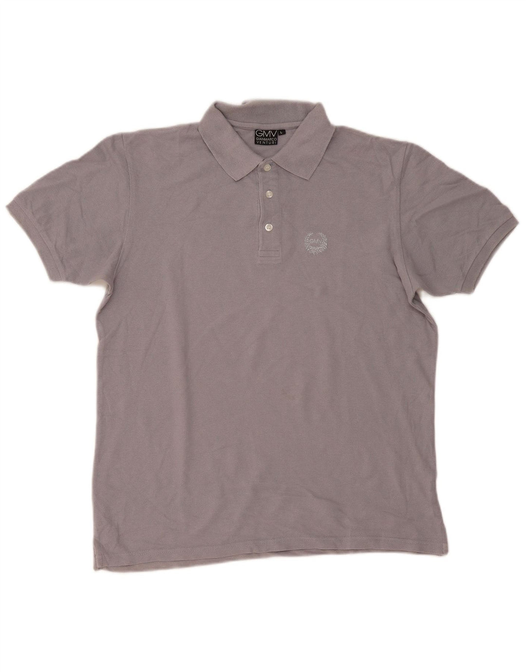 Gianmarco Venturi Herren Poloshirt Large Grau