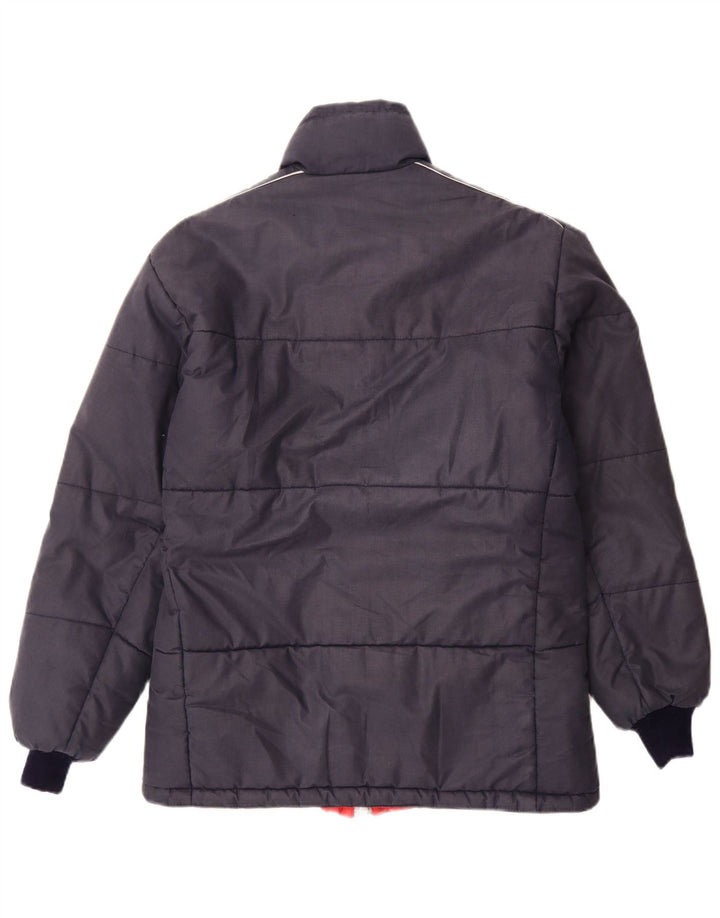 MCROSS Wattierte Herrenjacke IT 48 Mittelmarineblaue Baumwolle