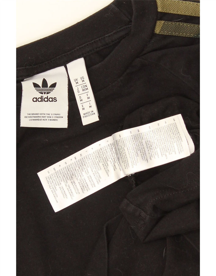 ADIDAS Herren Top Langarm Mittelschwarz Baumwolle