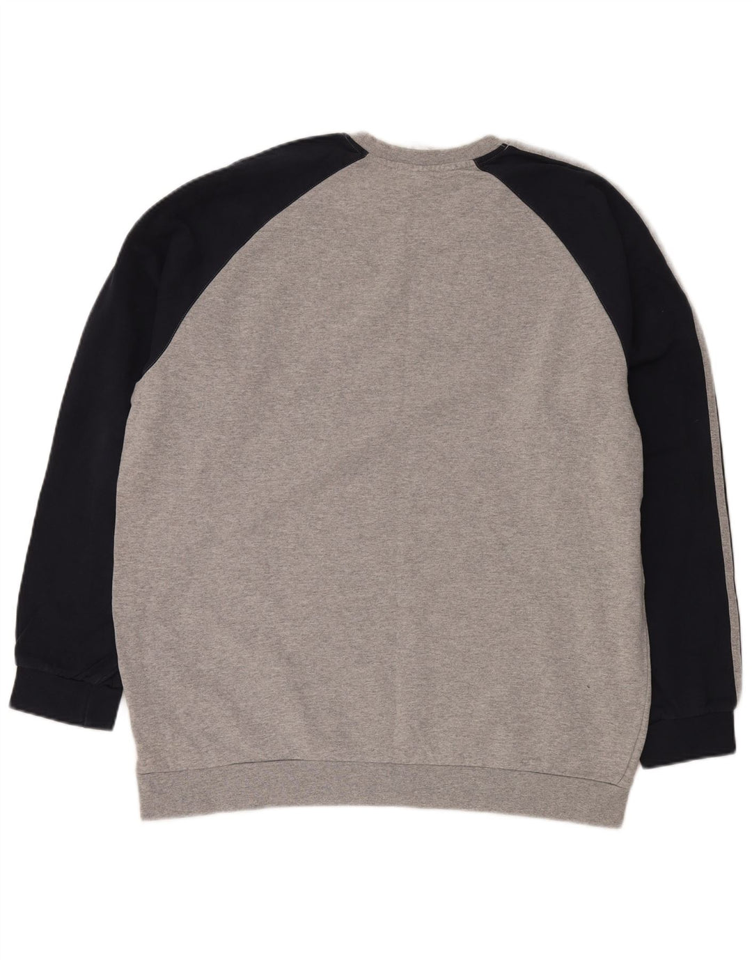 ADIDAS Herren Sweatshirt Pullover 2XL Grau Colourblock Baumwolle