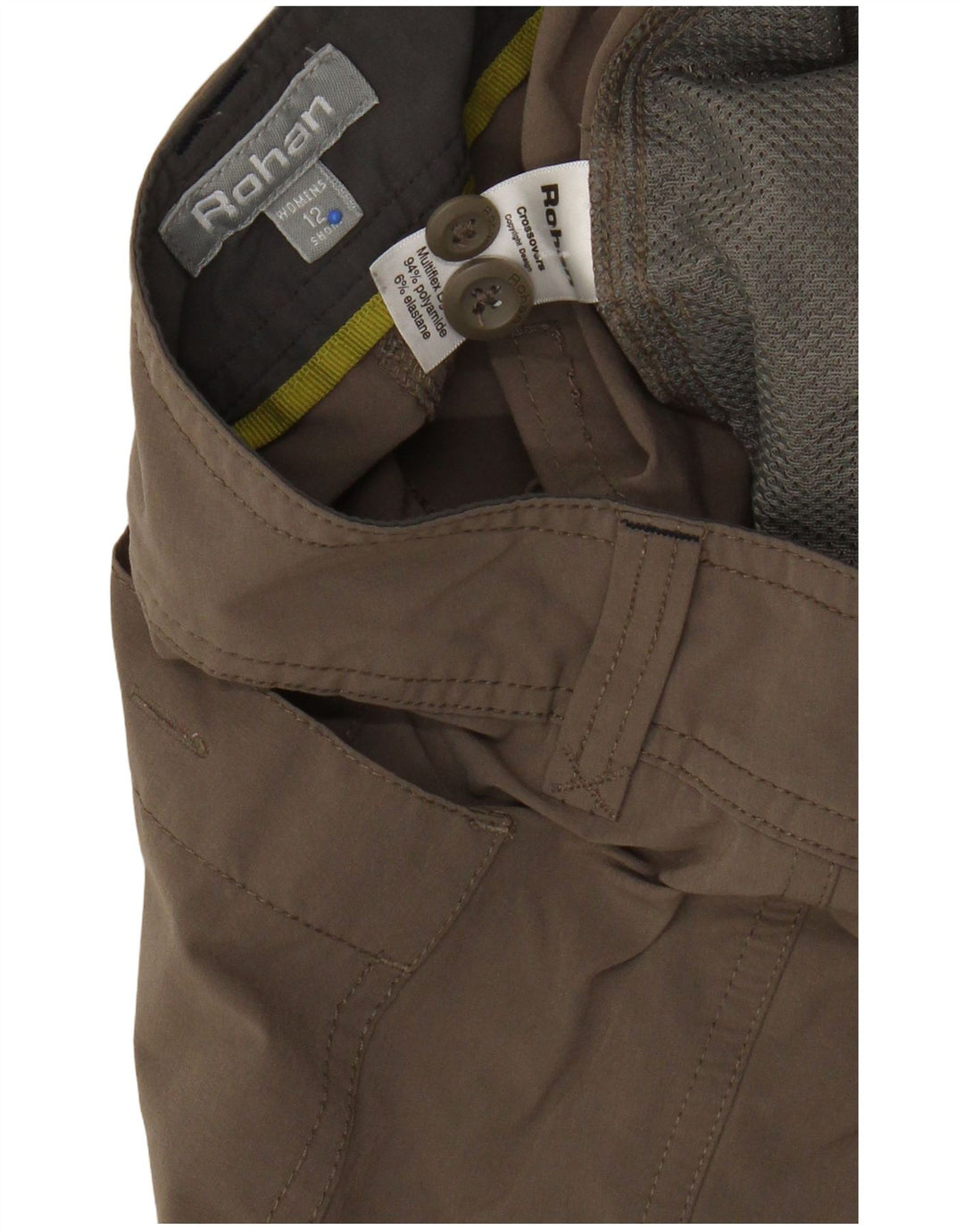Gerade Chino-Hose für Damen von Rohan, UK 12, Größe M, W34, L28, Braun, Polyamid