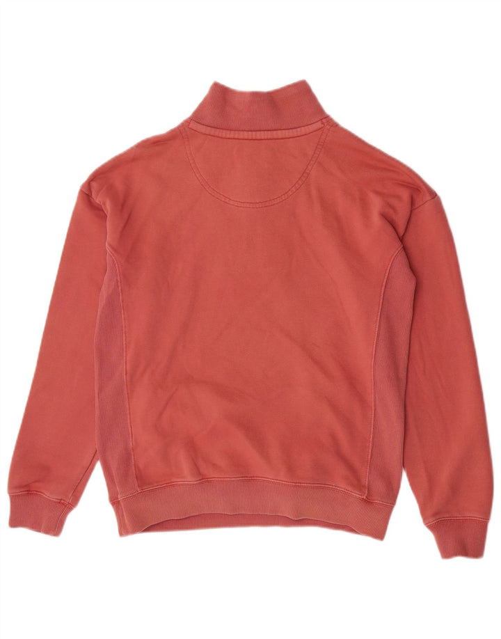 Fat Face Damen-Sweatshirt in Übergröße mit Reißverschluss am Hals, Gr. 10, Größe S, Rosa