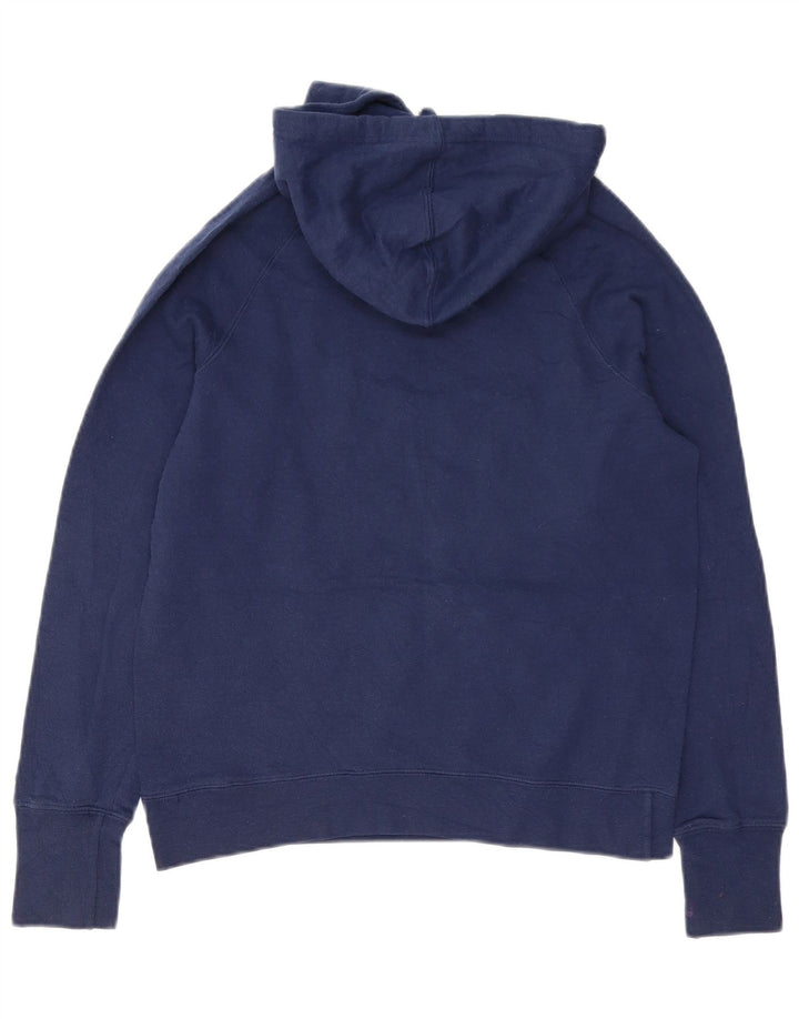 Champion Womens Graphic Oversized Hoodie Pullover UK 10 Small Marineblau