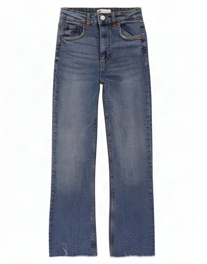 Zara Damen Schlagjeans EU 32 2XS W22 L25 Blau