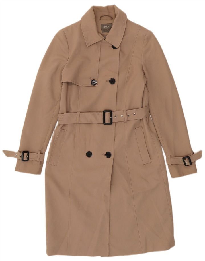 Oasis Damen Trenchcoat UK 6 XS Beige Polyester