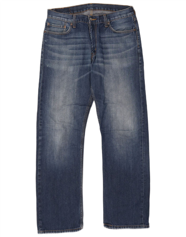 Levi's Herren 514 Straight Jeans W36 L34 Blaue Baumwolle