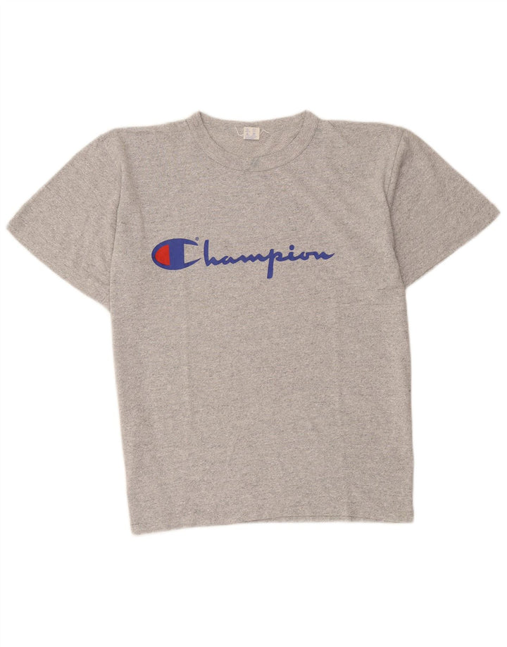 Champion Herren-T-Shirt mit Grafik, groß, grau gesprenkelte Baumwolle
