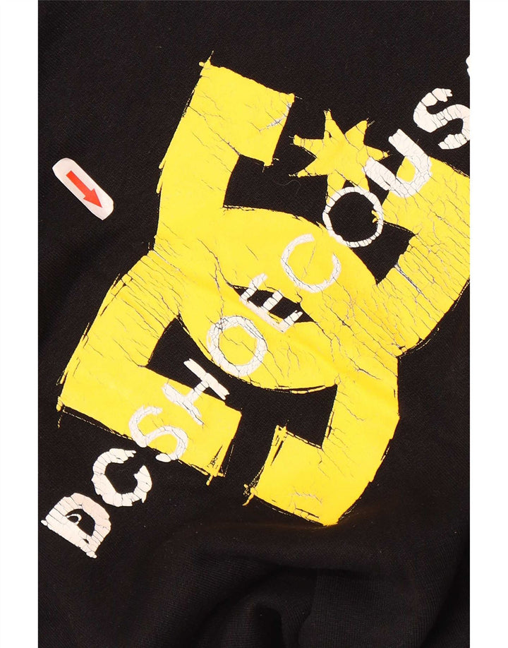 DC Herren-Kapuzenpullover mit Grafik, groß, aus schwarzer Baumwolle