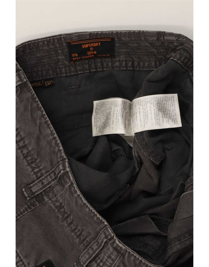 Superdry Herren Cargoshorts W30 mittelgraue Baumwolle