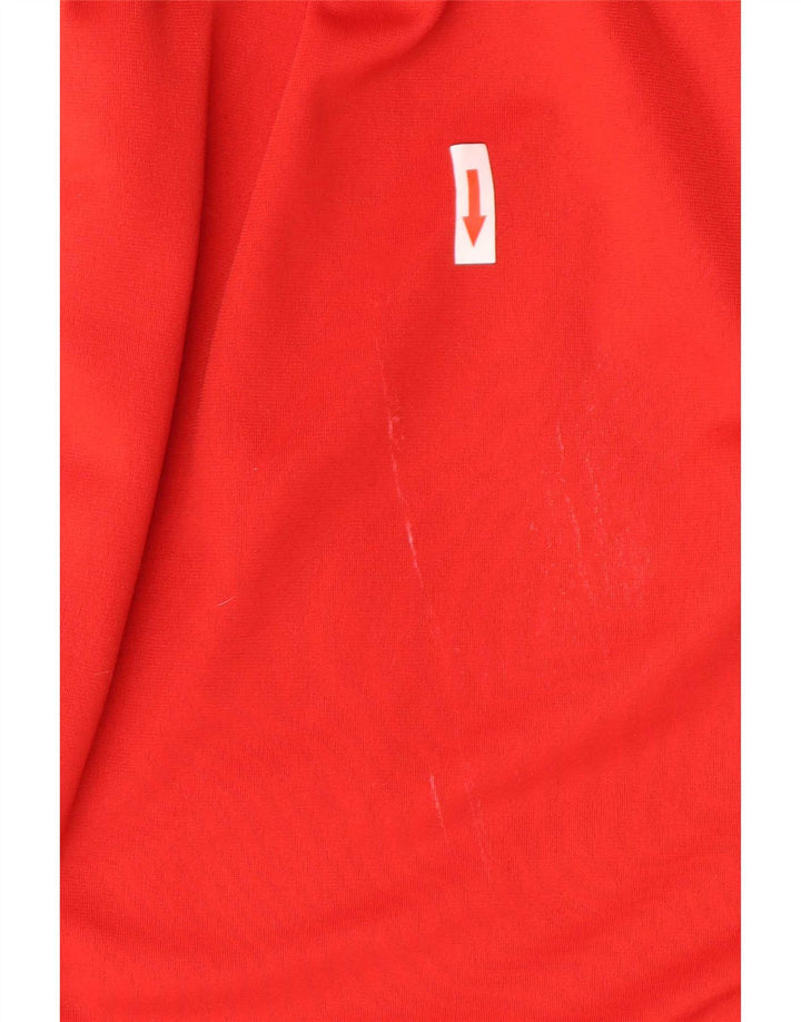 Adidas Herren-Trainingshose aus mittelrotem Polyester