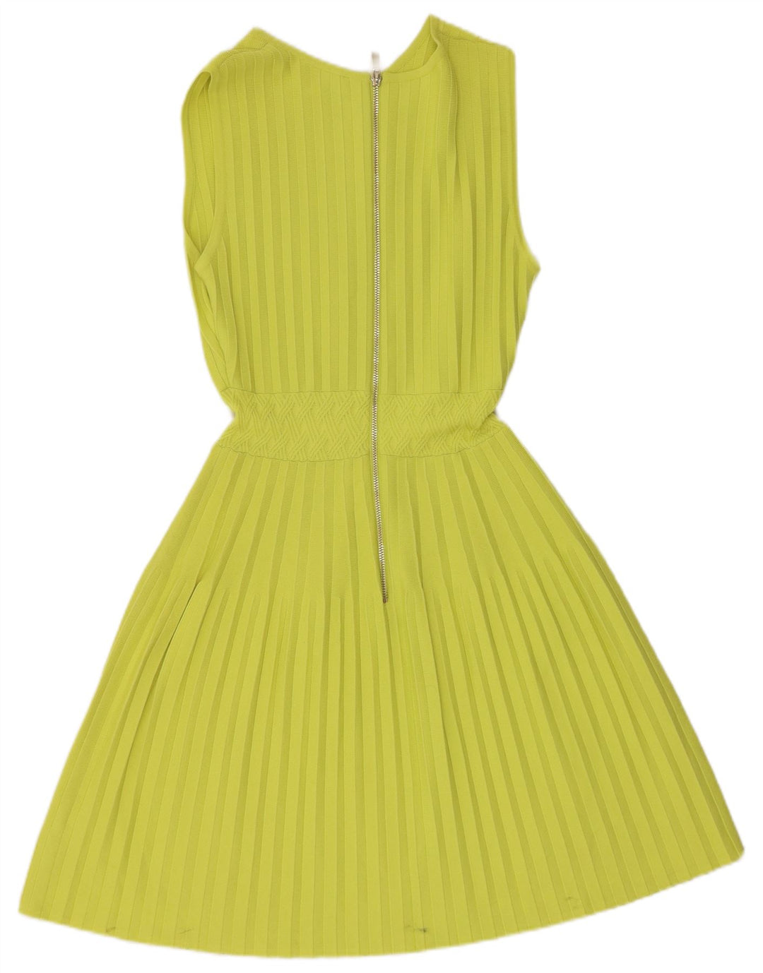 TED BAKER Ärmelloses Pulloverkleid für Damen, Größe 2, klein, grüne Viskose