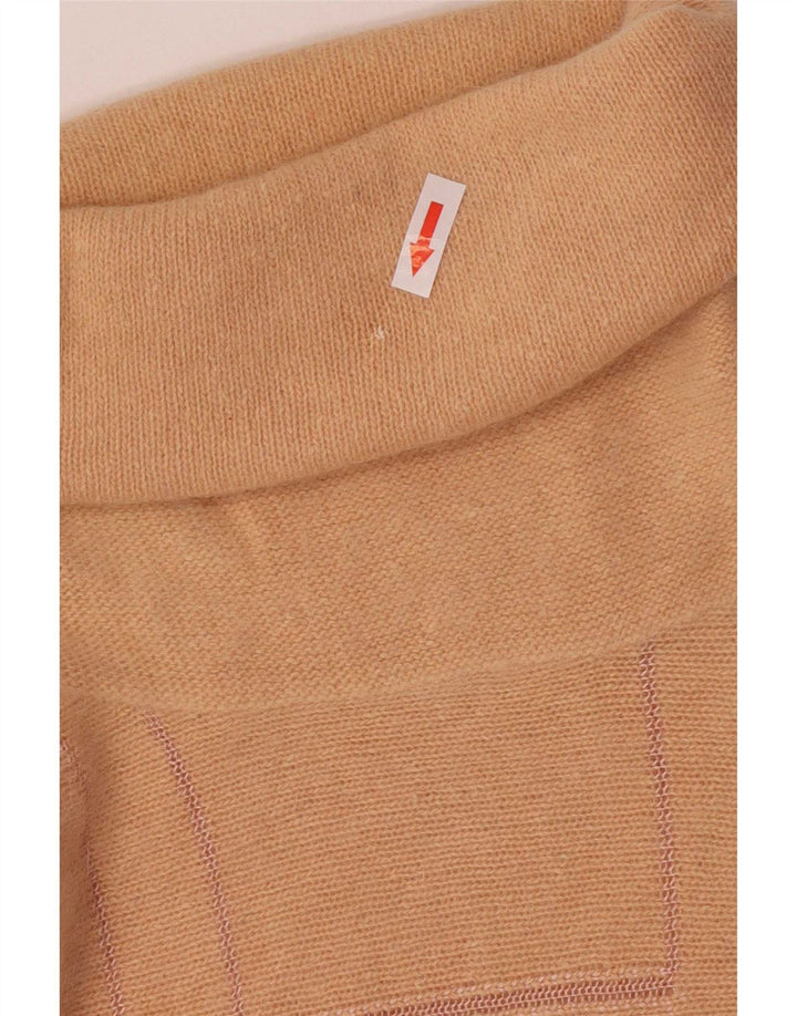 Vintage Damen Rollkragenpullover Pullover IT 44 Mittelrosa Geometrisch