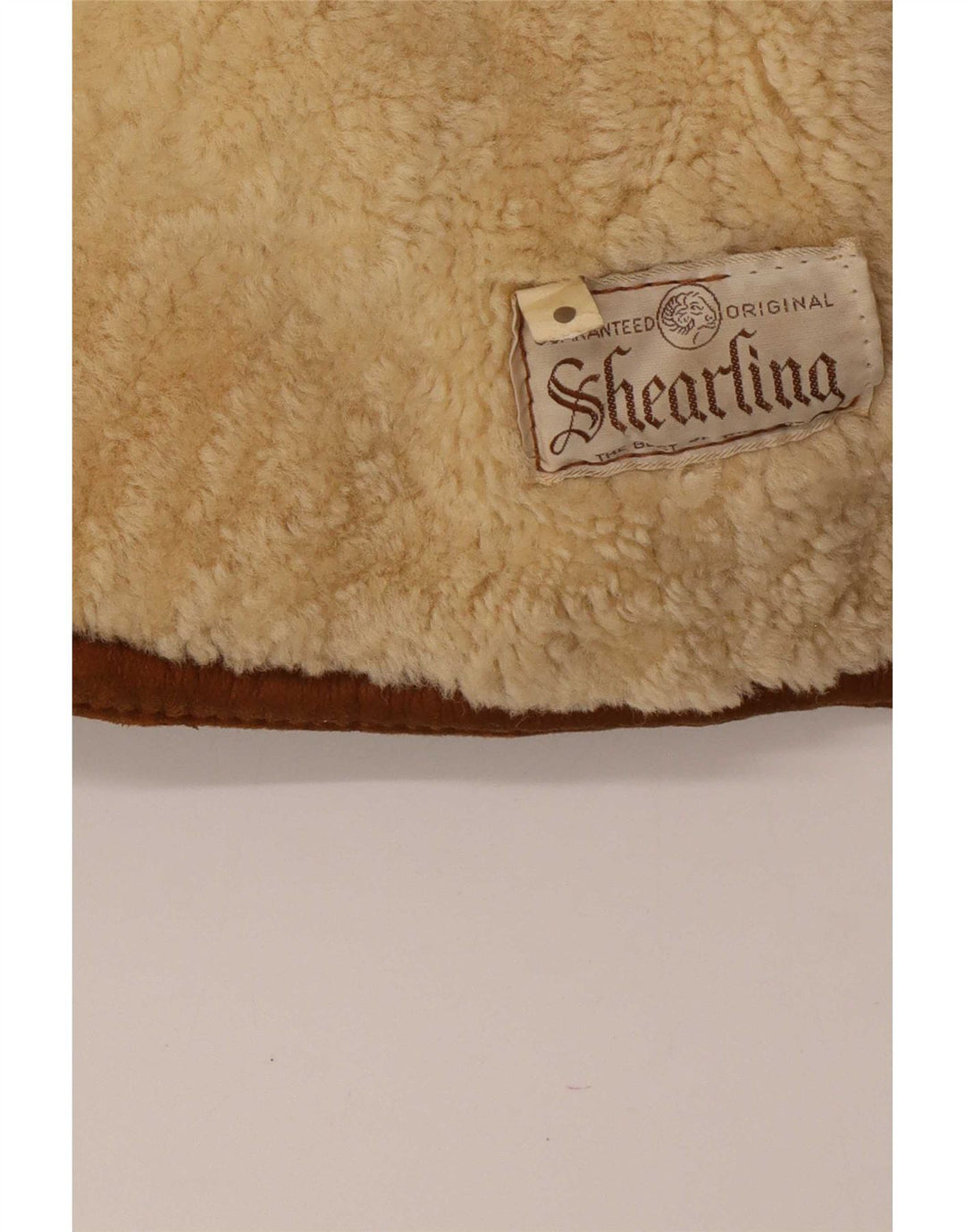 Vintage Herren Shearling Jacke UK 42 XL Braun Shearling