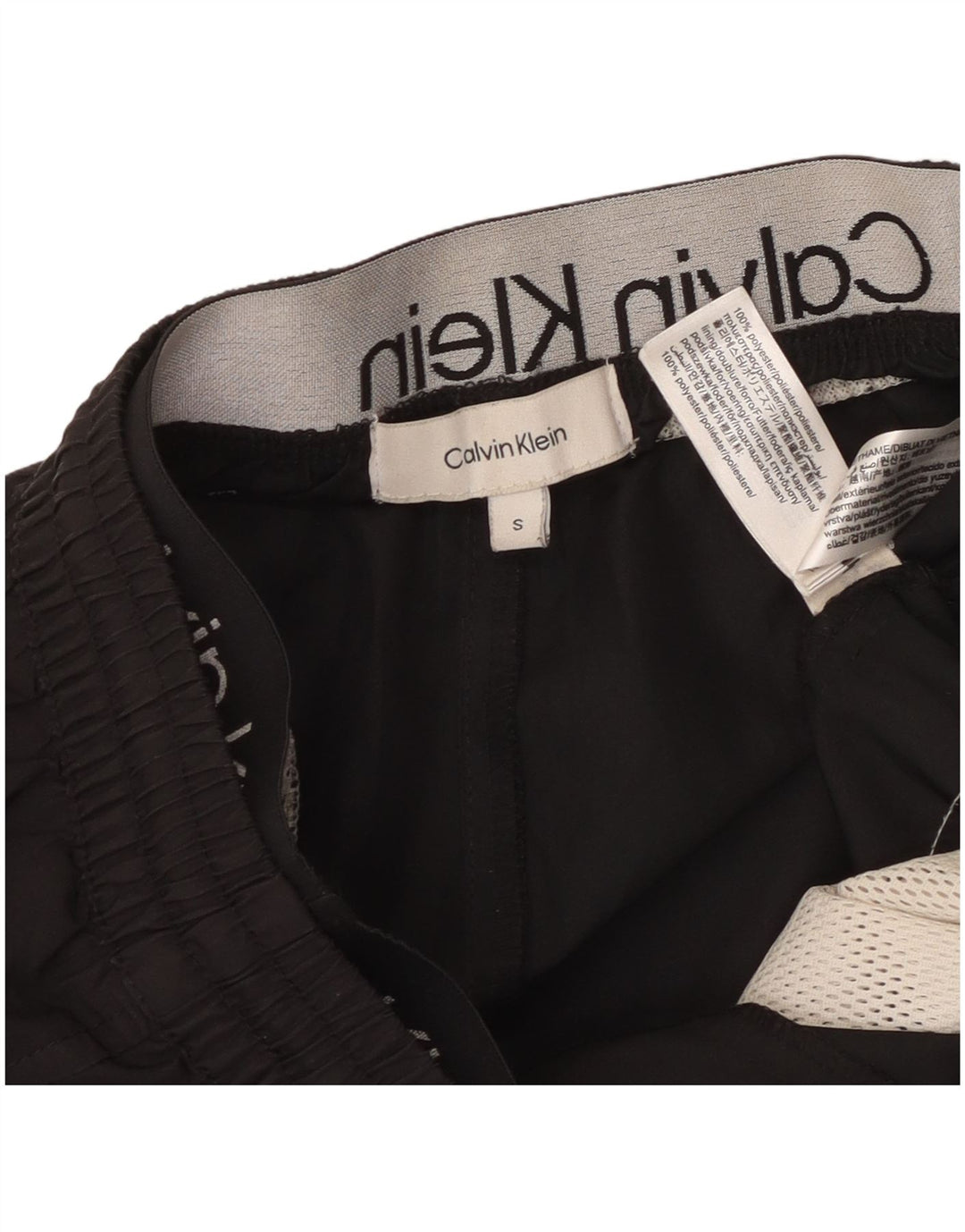 Calvin Klein Herren Sportshorts Small Schwarz Polyester