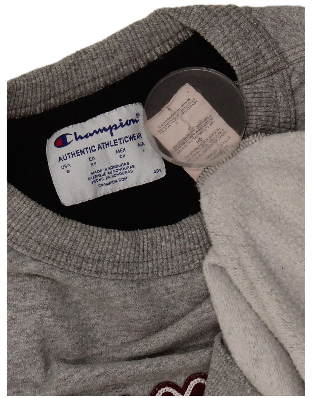 Champion Herren-Sweatshirt mit Grafik, Größe S, Grau, Baumwolle